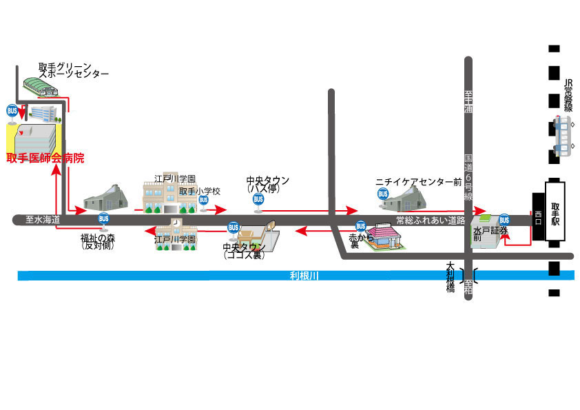 無料送迎バス巡回ルート